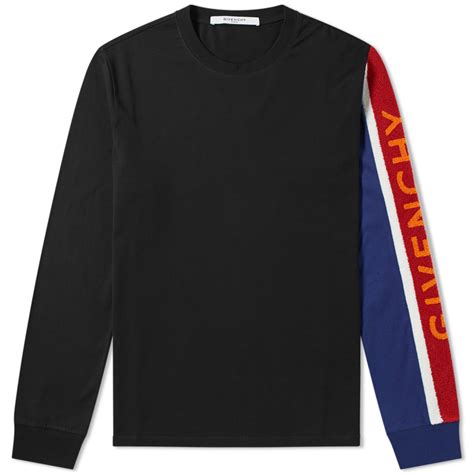 givenchy long sleeve towelling logo tee|givenchy graphic tee.